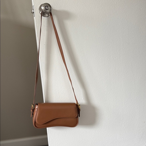 Brown Leather Shoulder Bag - Picture 1 of 5